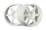HPI Te37 Wheel 26Mm White (6Mm Offset)