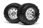HPI Mounted Super Mud Tire 165X88Mm Ringz Wheel Shncrm