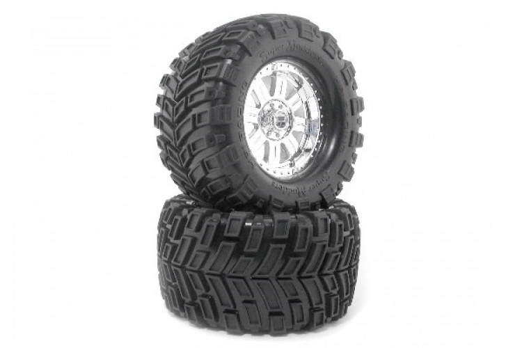 HPI Mounted Super Mud Tire 165X88Mm Ringz Wheel Shncrm