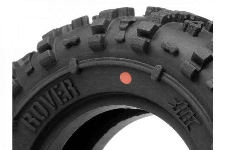 HPI Rover 1.9 Tire (Red/Rock Crawler/2Pcs)