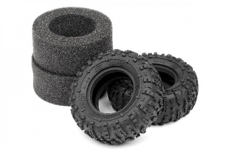 HPI Rover 1.9 Tire (Red/Rock Crawler/2Pcs)