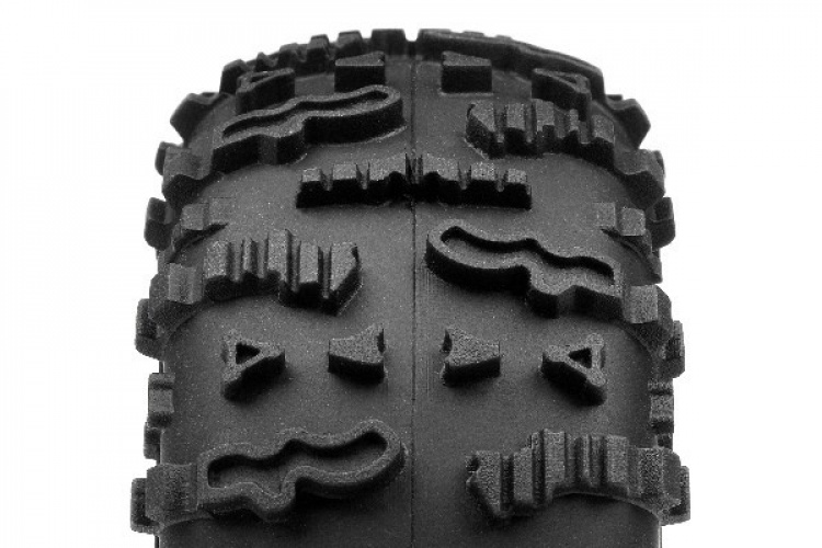 HPI Rover 1.9 Tire (Red/Rock Crawler/2Pcs)