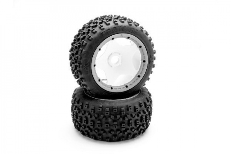 HPI Proto Tire (White/Baja 5B/Rear/2Pcs)