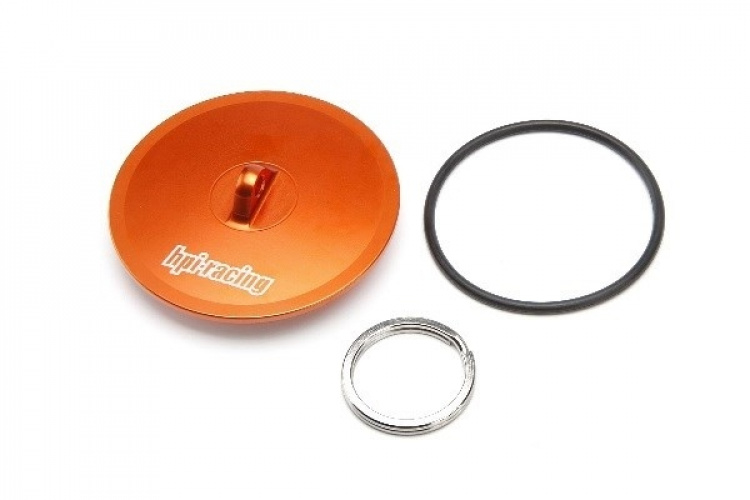 HPI Aluminum Air Filter Maintenance Cap (Orange)