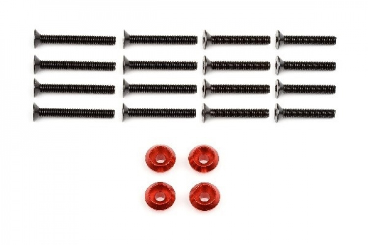 HPI Wheel Washer (Red/4Pcs)