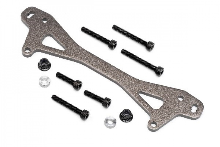 HPI Rear Shock Mount Plate A (Gunmetal/+12Mm)