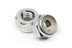 HPI Aluminum Lock Nut M5 (Silver/10Pcs)
