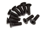 HPI Flat Head Screw M3X10Mm(Hex Socket/10Pcs)