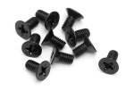 HPI Flat Head Screw M3X6Mm (10Pcs)