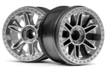 HPI 6-SHOT ST WHEEL (SILVER/2PCS)