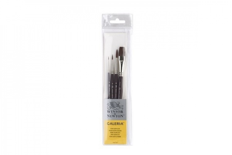 WINSOR Galeria Brush Short Handle 4Pk