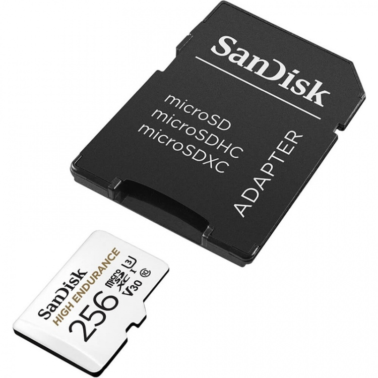 SANDISK MicroSDXC 256GB High Endurance med adapter