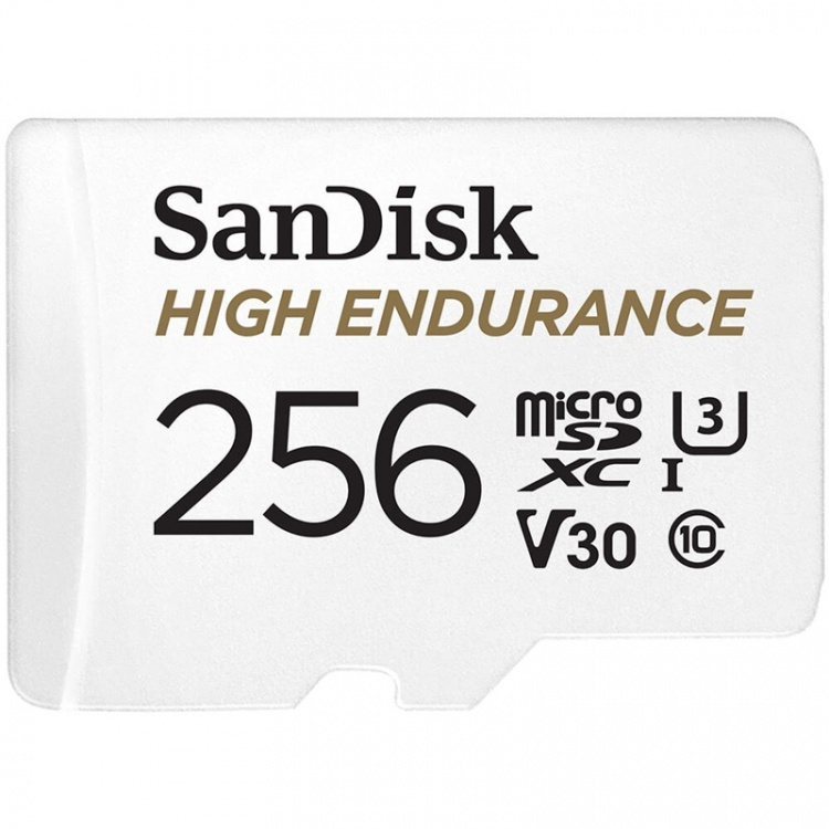 SANDISK MicroSDXC 256GB High Endurance med adapter