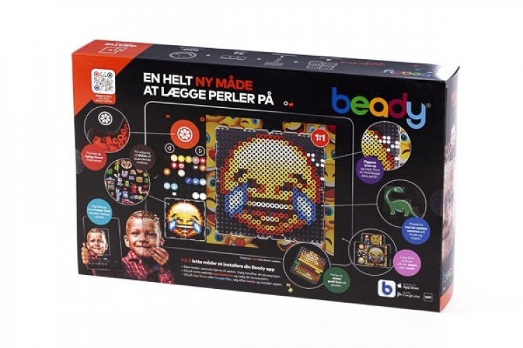 Beady Basic 10.800 perler, 4 plader, 1 skraber Beady Basic 10.800 perler, 4 plader, 1 skraber