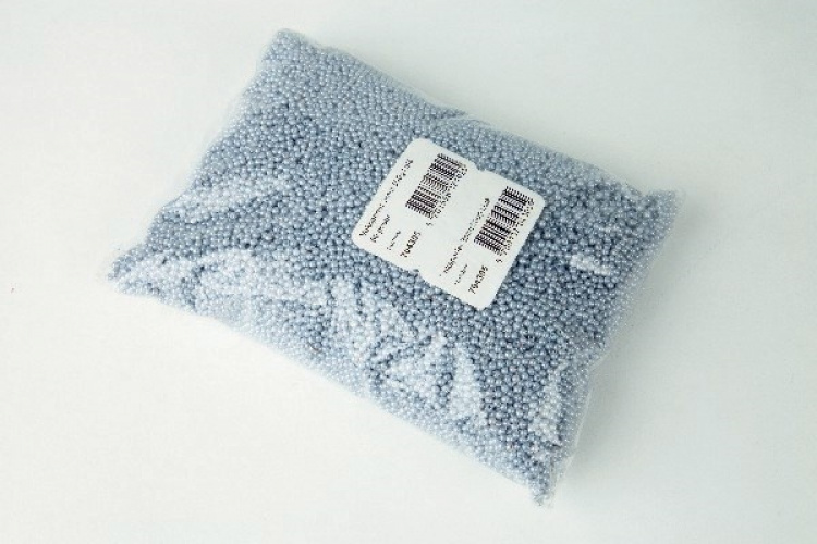 Voksperler 3mm 500g l.blå