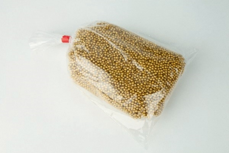 Voksperler 4mm 500g mat guld