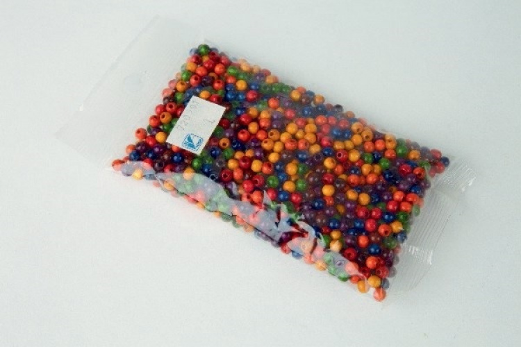 Træperler 5mm 1000 stk mix