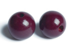 Træperler 35mm 20stk aubergine