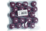 Træperler 35mm 20stk aubergine