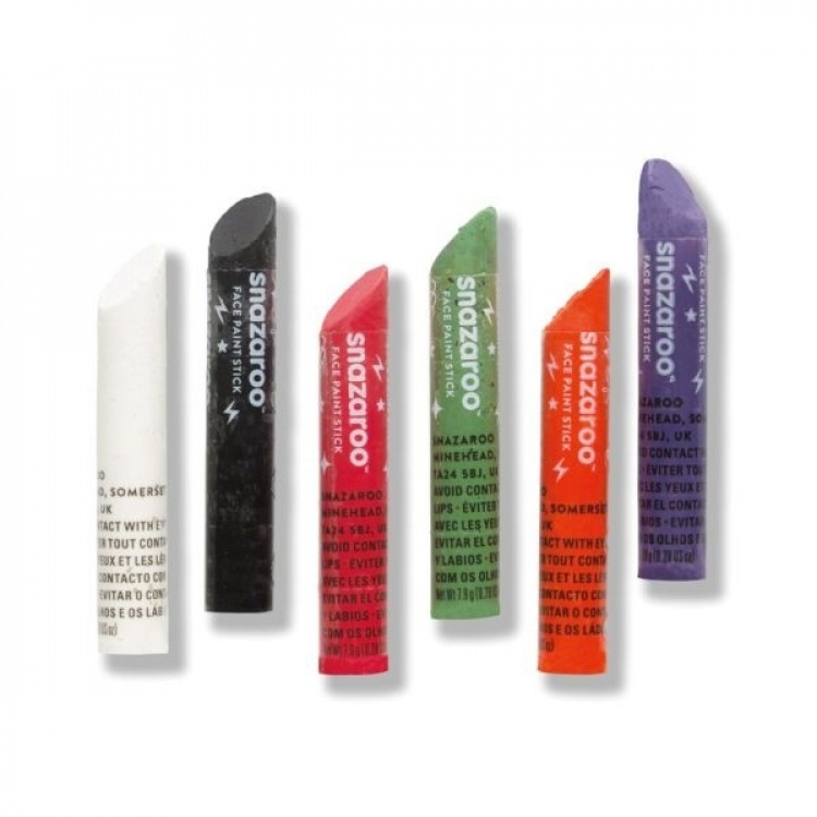 Snazaroo Ansigtsmaling 6 stk Halloween-farver