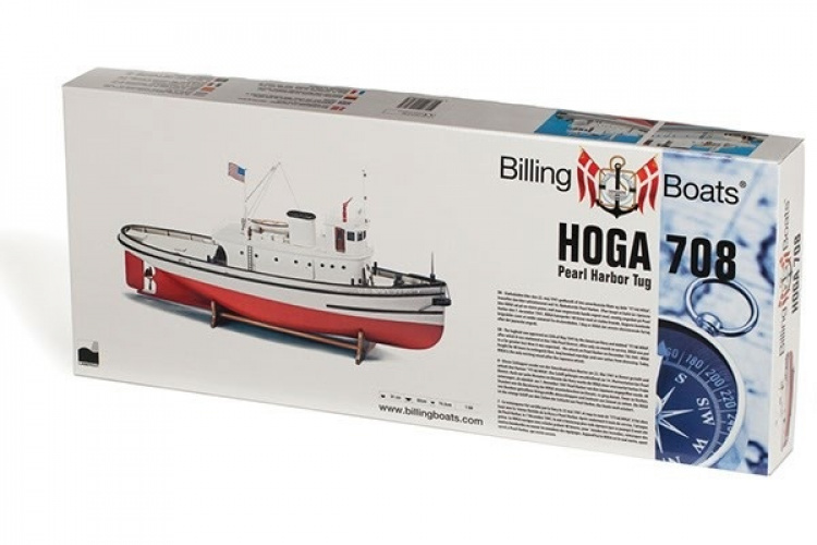 Billing Boats 1:50 Hoga Pearl Harbor Tugboat -Wooden hull