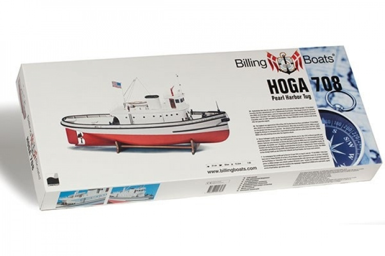 Billing Boats 1:50 Hoga Pearl Harbor Tugboat -Wooden hull