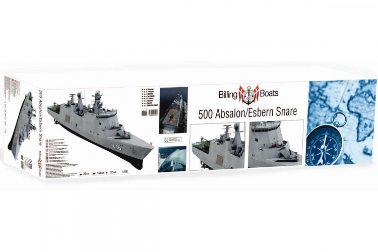 Billing Boats 1:100 Absalon DK -Plastic hull -L16 / L17 decals