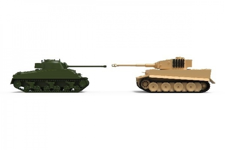 Airfix Classic Conflict Tiger 1 vs Sherman Firefly 1:72