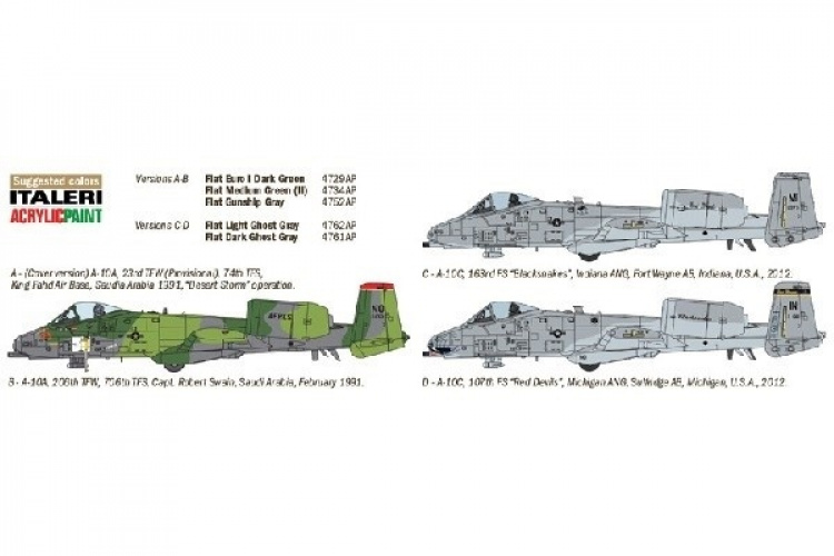 Italeri 1:72 A-10 GULF WAR
