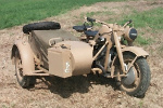 ITALERI 1:9 Zundapp KS750 With sidecar