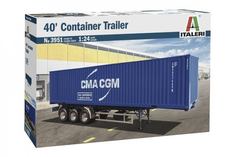 Italeri 1:24 40\' Container Trailer