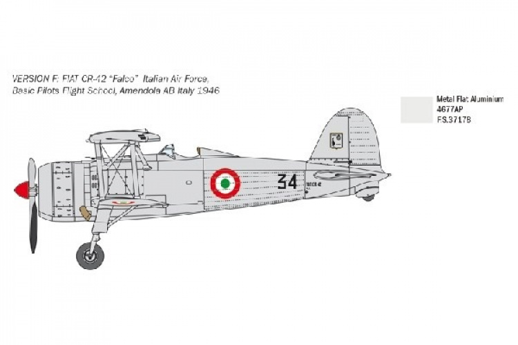 ITALERI 1:48 Fiat CR.42 \'\'Falco\'\'