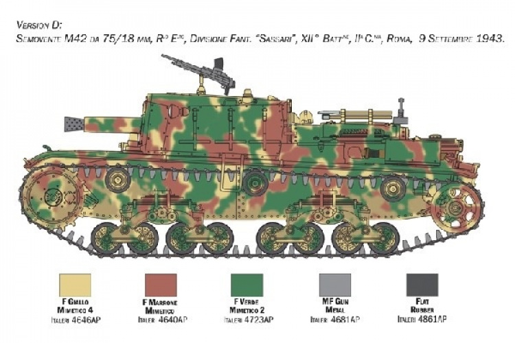 Italeri 1:35 Semovente M42 75/18 mm