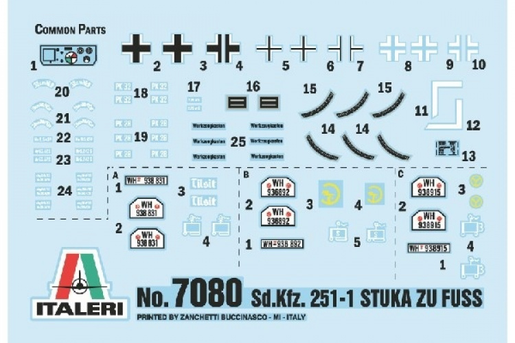 ITALERI 1:72 Sd.Kfz. 251/1 \'\'Stuka Zu Fuss\'\'