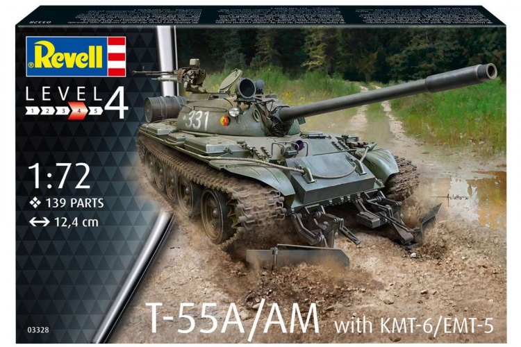 Revell T-55A/AM with KMT-6/EMT-5