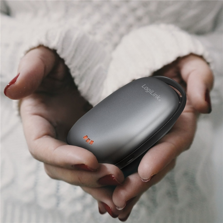 LogiLink PowerBank med handvärmare 4000