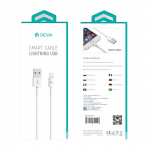 Devia Smart, Lightning-kabel (2,1A), 1 m, hvid Devia Smart, Lightning-kabel (2,1A), 1 m, hvid