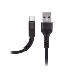 MXUC-01 microUSB-kabel (2A) til hurtig opladning, sort