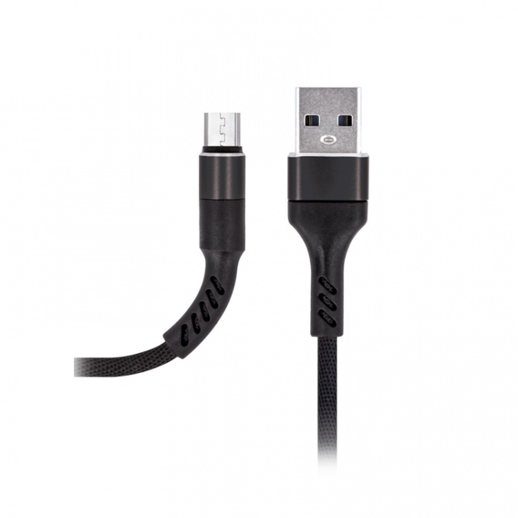 MXUC-01 microUSB-kabel (2A) til hurtig opladning, sort