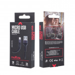 MXUC-01 microUSB-kabel (2A) til hurtig opladning, sort