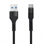 MXUC-01 USB-C-kabel (2A) til hurtig opladning, sort