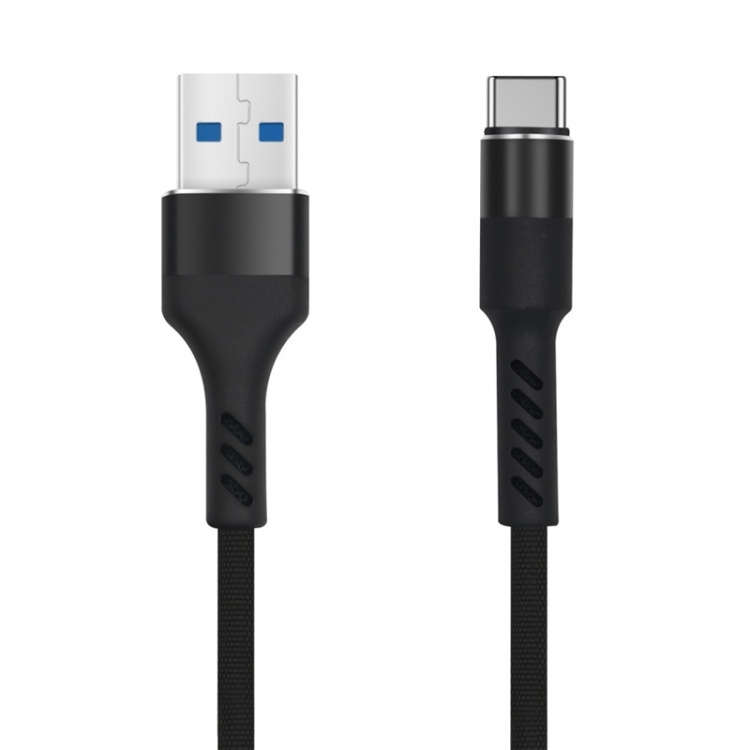 MXUC-01 USB-C-kabel (2A) til hurtig opladning, sort