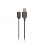 MXTC-01 Vægoplader USB, hurtig opladning (2,1A) + microUSB-kabel, sort