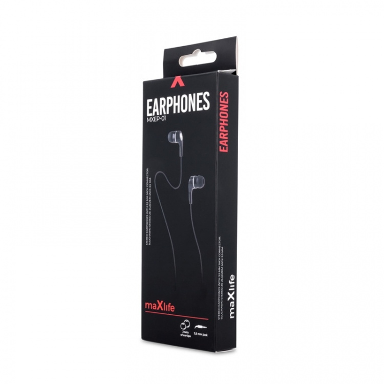 Maxlife MXEP-01 - In-Ear stereohovedtelefoner, sort