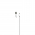 Xo NB103 USB - microUSB-kabel (2,1A) 1m, hvid