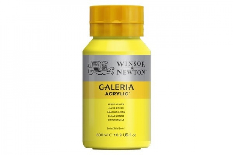 WINSOR Galeria Acrylic 500Ml Lemon Yellow 346