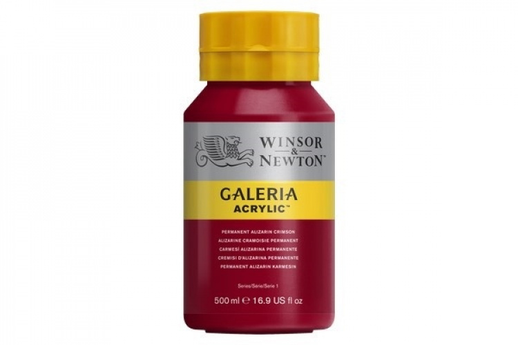 WINSOR Galeria Acrylic 500Ml Perm. Alizarin Crimson 466