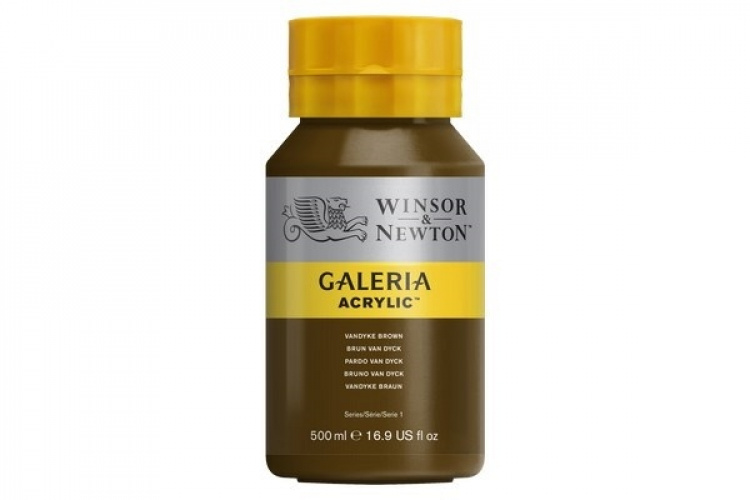 WINSOR Galeria Acrylic 500Ml Vandyke Brown 676