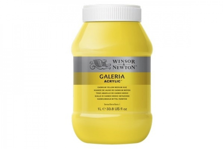 WINSOR Galeria Acrylic 1L Cad Yel Medium Hue 120