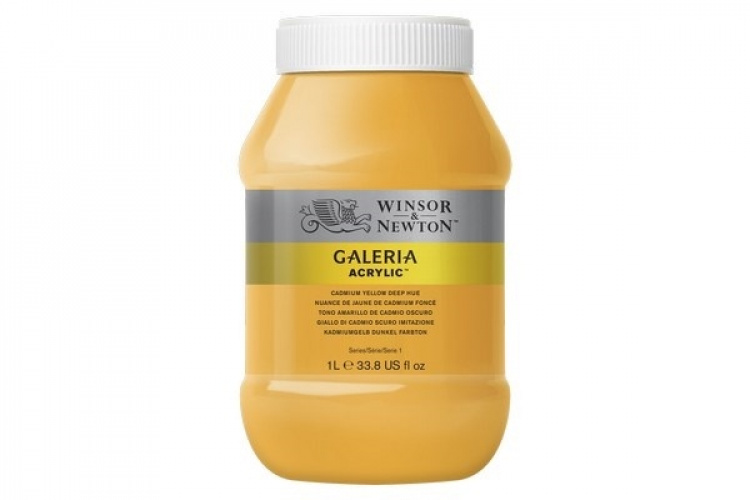 WINSOR Galeria Acrylic 1L Cad Yellow Deep Hue 115